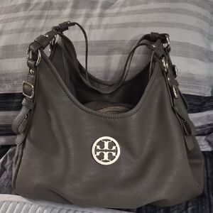 Tory Burch Gray Leather Handbag
